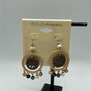 Bold Elements Gold Dangle Bold Elements Earrings